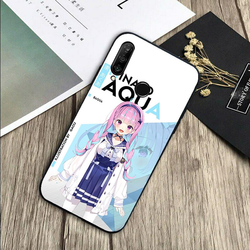 Minato Aqua Hololive For Huawei Nova 8i 11i 12i 12s 9 10 SE Y60 Y70 Y90 Y72 Y73 Y61 Y91 P60 Pro P30 P40 Lite Case