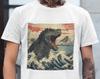Godzilla X Great Wave Off Kanagawa T Shirt | Hokusai | Japan Cult Movie | Unisex | V2