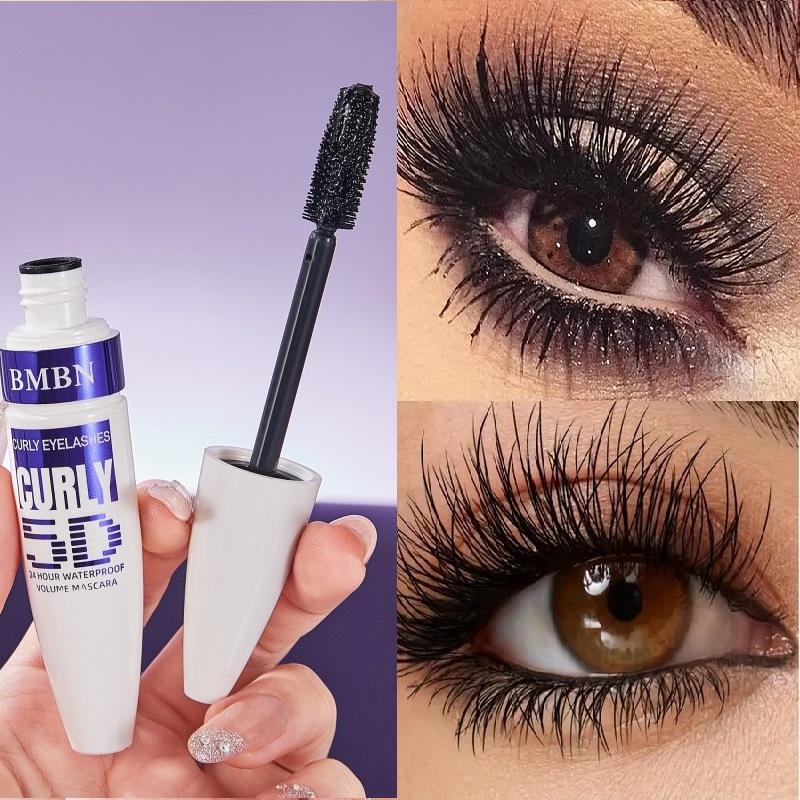 Wasserdichte Mascara - Volumen & Länge-Verlängernd, Schwarzer Wimpernverstärker, Geeignet für Jede Wimper, Klar, Lang, Geschwungen, Ohne Klümpchen, Schweißresistent & Einfach zu Verwenden