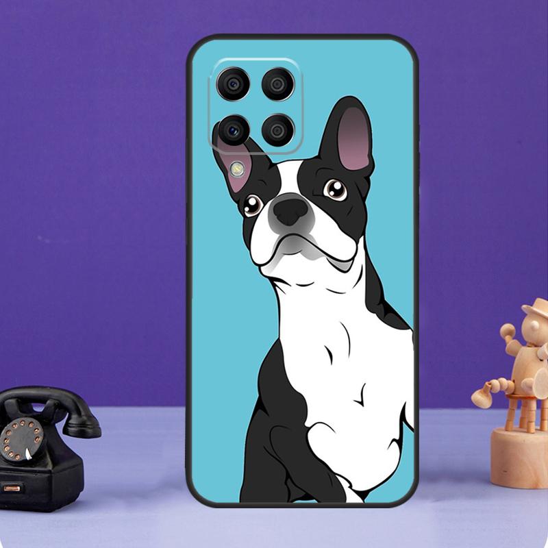 Boston Terrier Dog Case For Samsung Galaxy M34 M13 M53 M51 M31 M11 M14 M54 M12 M32 M52 M16 M36 M56 M15 M35 M55