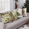 Weihnachtliche Kissenbezüge mit entzückenden DruckenGeeignet für Sofa Auto Schlafzimmer dekorativer Kissenbezug Kissenbezug
