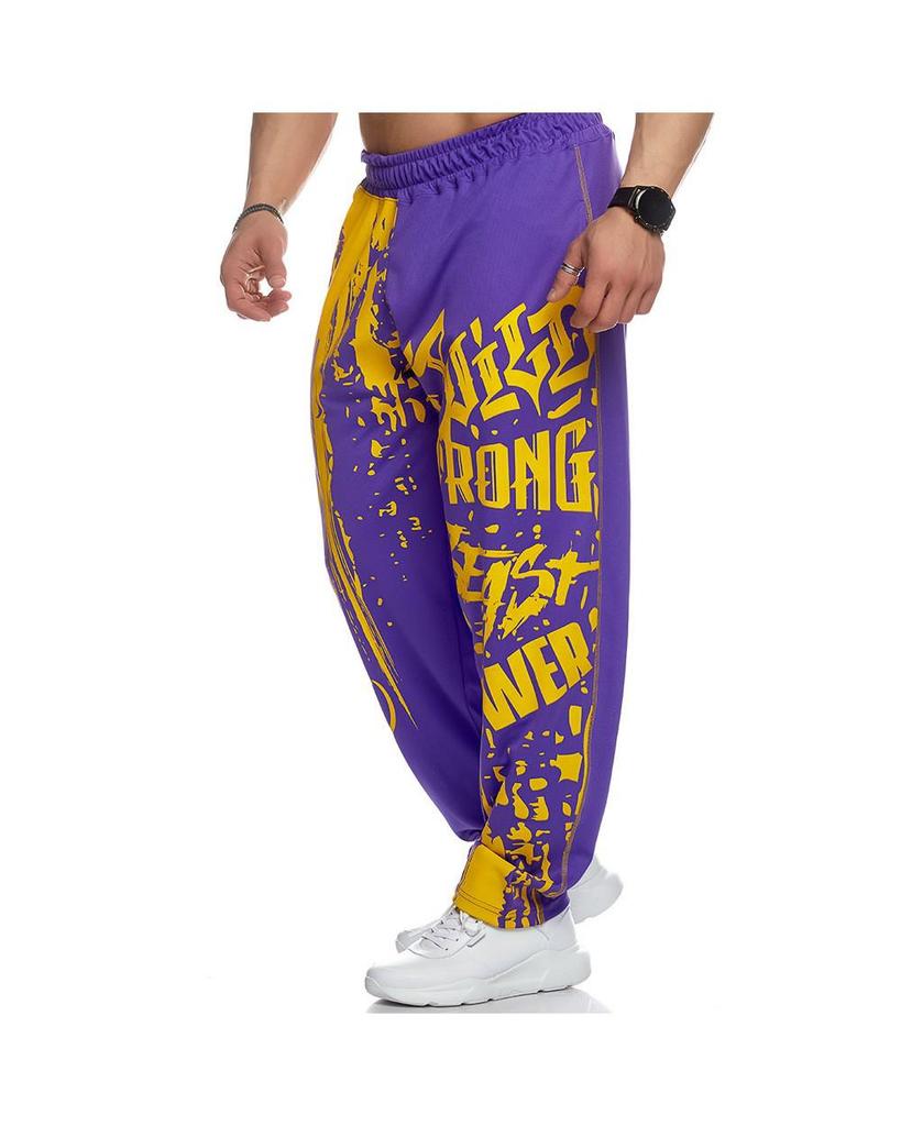 Muscle Fitness Men's Quick-Dry Printed Training Pants – Autumn/Winter Collection