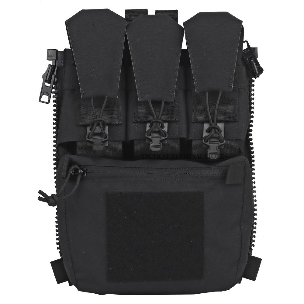 Panneau arrière à fermeture éclair Assault Adapt Banger Sac arrière à attacher par fermeture éclair Gilet Poche GP Poche pour outils multiples Sac d'accessoires pour porte-plaques FCPC V5