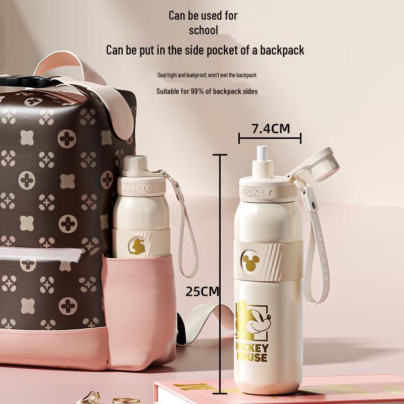 Germ Mickey Dual-Drink Stainless Steel Insulated Bottle