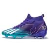 Foreign Trade Fly-woven Football Shoes Men's High-top Long Nails and Broken Nails Student Youth Grass Game Training Sports Shoes