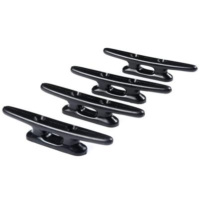 Oikabio Lot de 4 Taquets de Bateau Noirs 4" Taquets de Kayak Taquets de Quai de Bateau pour Bateau,