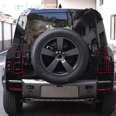 For Land Rover Defender 90/110/130 2020-2025 Car Smoked Black Taillight Cover Protector Shell Exterior Modification Accessories