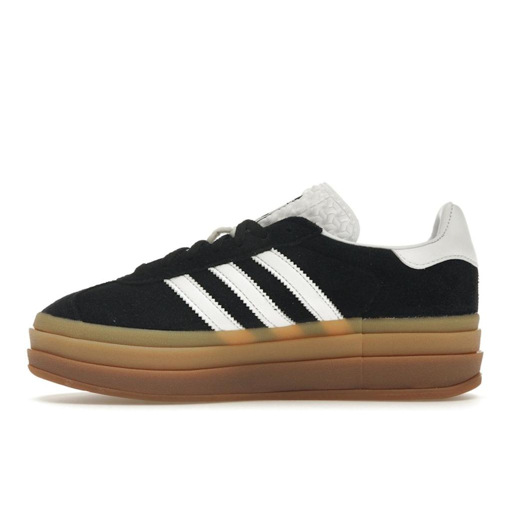 Adidas Gazelle Bold Black Gum Women Sneakers Core-Black Footwear-White IE0876
