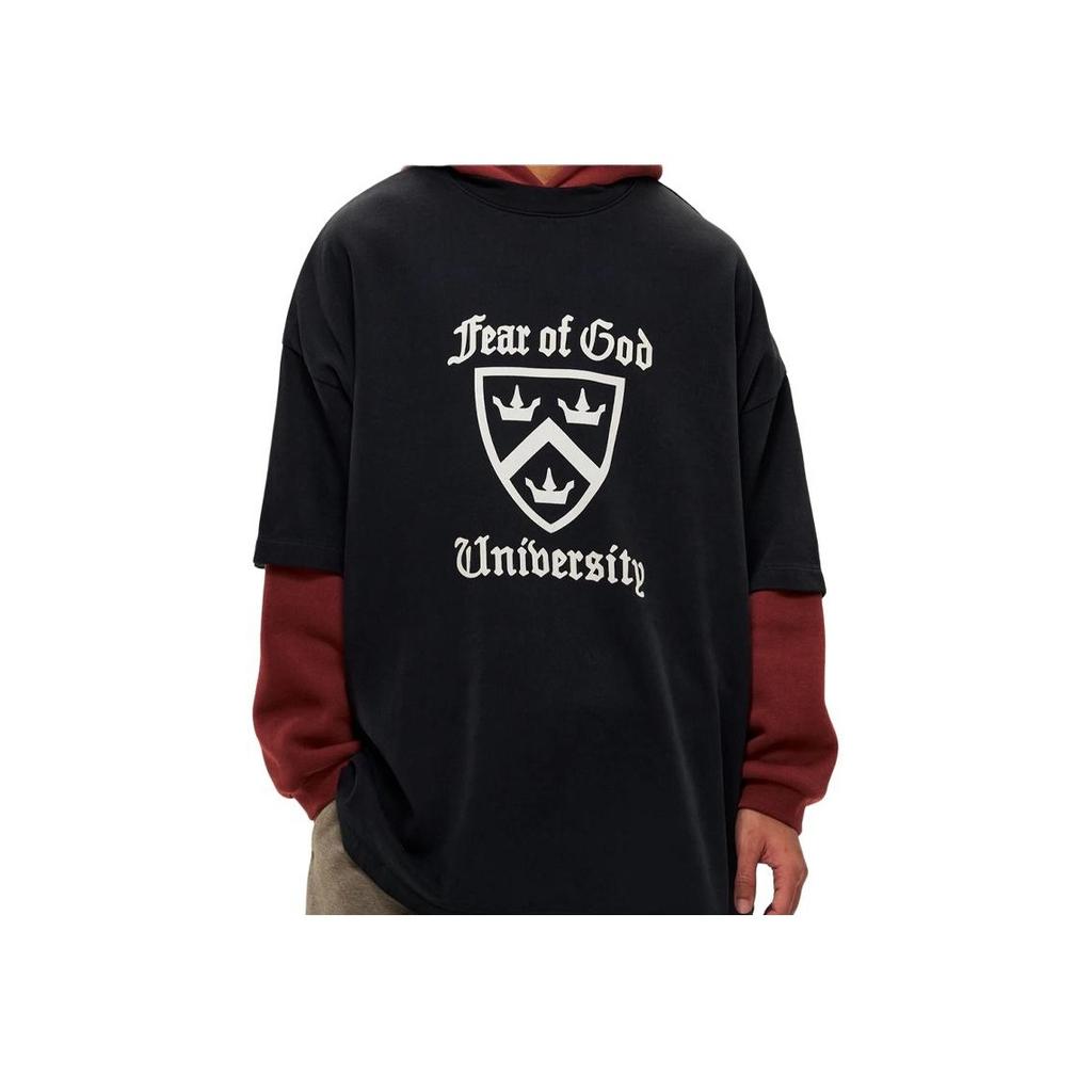 Fear of God Essentials University T-Shirt Black Men Tops 125HO242000F