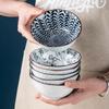 Porcelain Bowl & Plate Set - Blue & White Gift Set for Home, Creative Company Opening, Souvenir