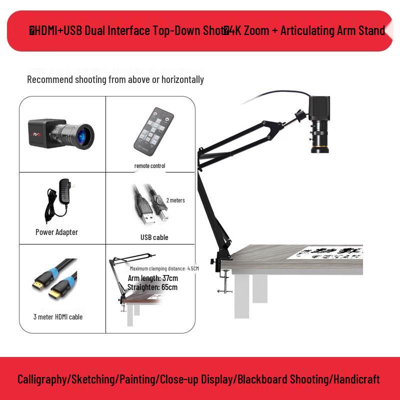 4K HD Camera for Live Broadcast and Calligraphy Teaching - YS4K