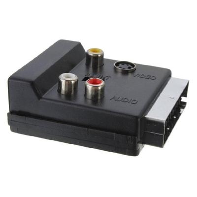 Switching Equipped SCART AV Adapter Slip Proof ABS Metal Housing Precise For Reliable Video Conversion