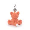 Apricot Lamb Velvet Fox Plush Toy, Cute Soft Keychain, Perfect for Boys and Girls, Fits Kids Backpacks and Purses, 12cm