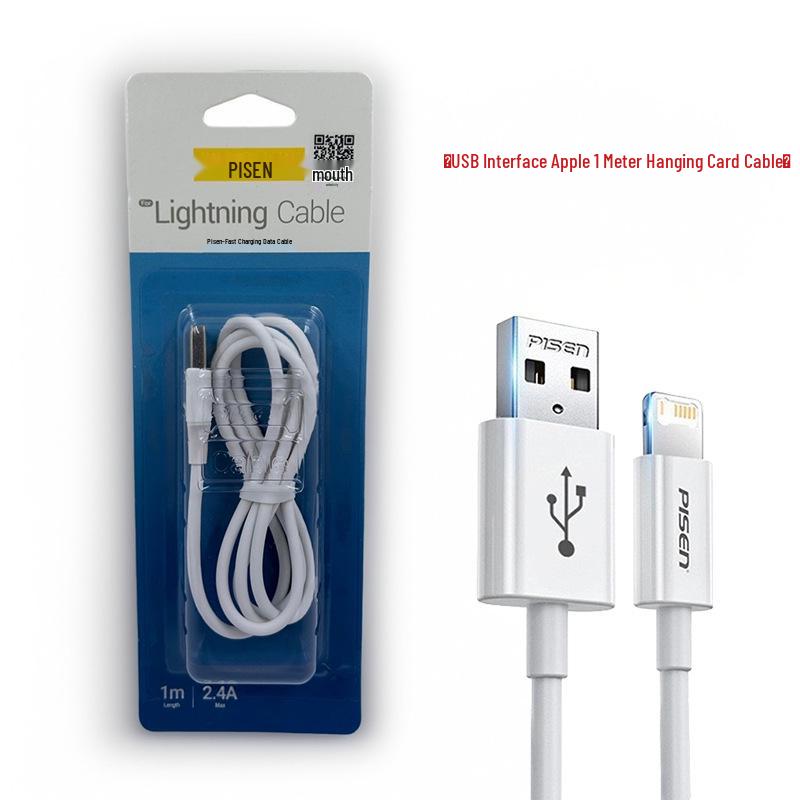 PISEN Fast Charging Cable for iPhone 12 Pro Max, 14, and 16