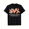 European Size Womens Graphic Print T Shirt Short Sleeve Crew Neck Casual Top Spring Summer Wear