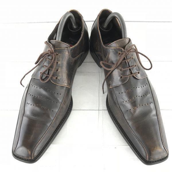 Lloyd Germany Leather Swirl Moc 26.0 Dark Brown Dress Shoes Business(USED)