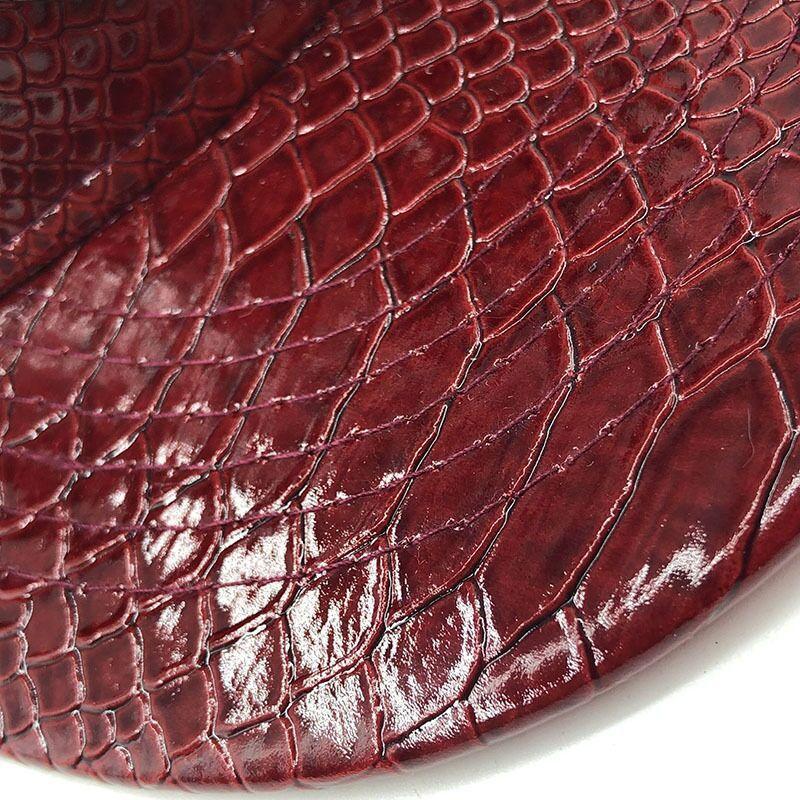 Leather Hat Dollar Label Hat Women's Tide Baseball Hat Men's Alligator Leather Hip Hat Flat Rim Hat Street Dance Hat