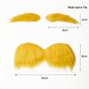 Yellow Old Man Beard and Mustache Party Costume Set