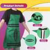 7Pcs Crayon Apron Costume Set 7 Color Polyester Halloween Crayon Costume with Cone Hat Adjustable Cooking Apron Unisex for Party