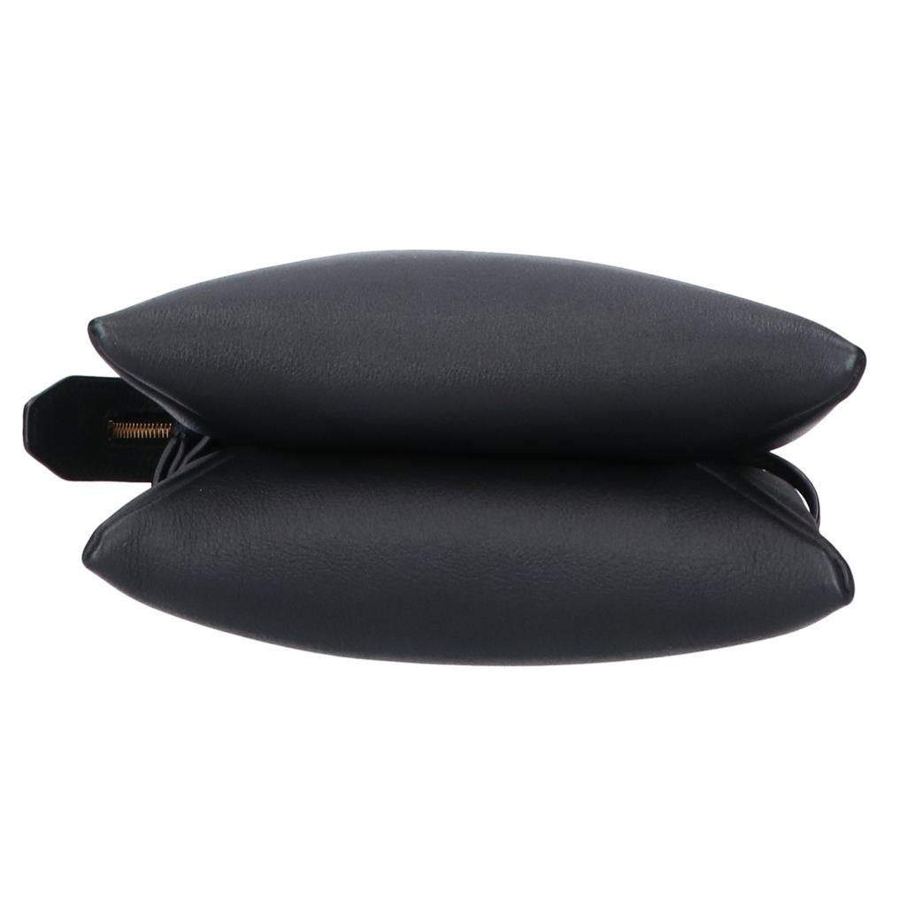 THE ROW W1236 L52 NU MINI TWIN/New Mini Twin Leather Shoulder bag Black/GDHardwareUsed