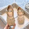 2026 New Girls' High Heel Princess Shoes Spring and Autumn Children's Leather Shoes with Square Head Single Shoes