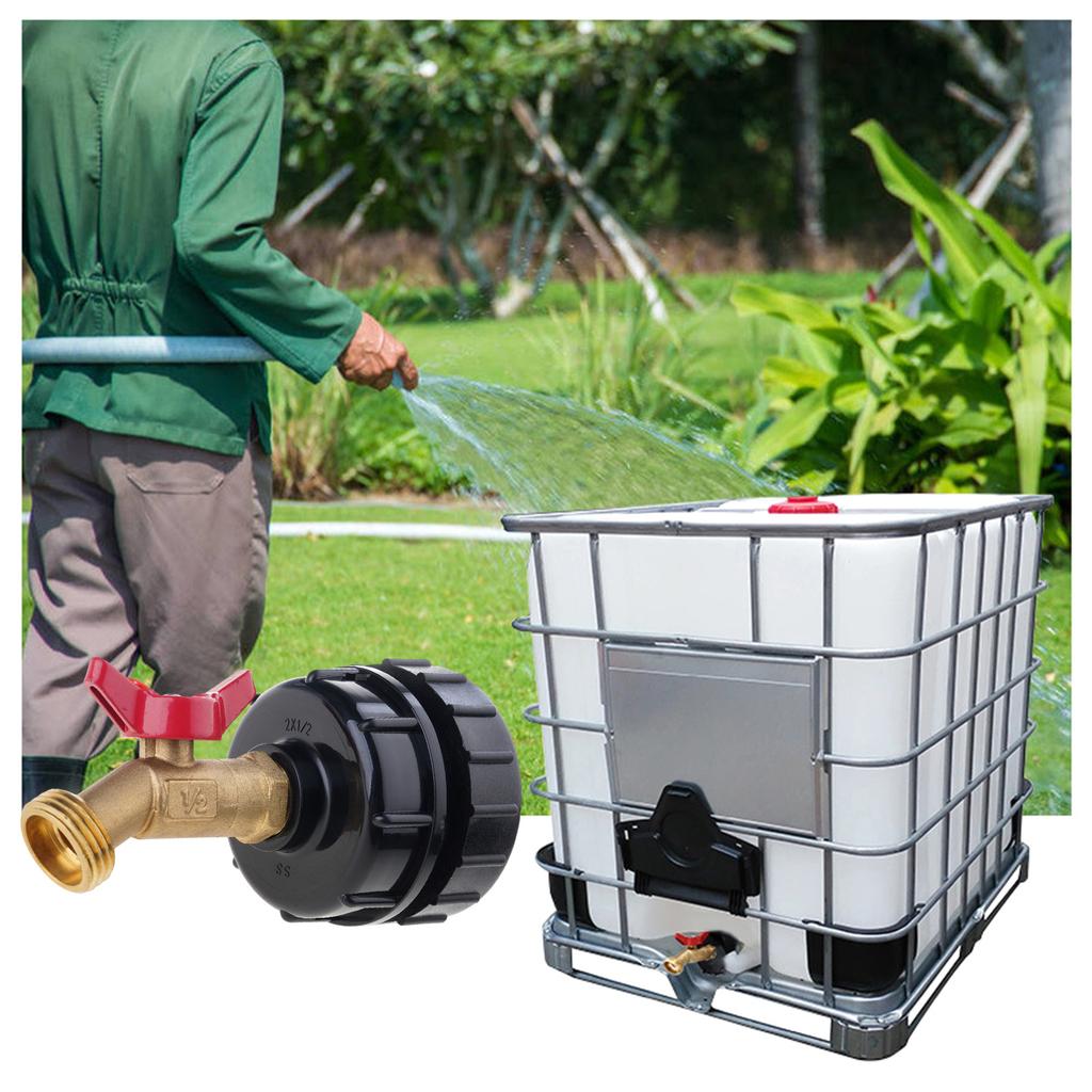 IBC Tote Adapter S60x6 Brass Water Nozzle For Garden Hose Garden Hose Connector