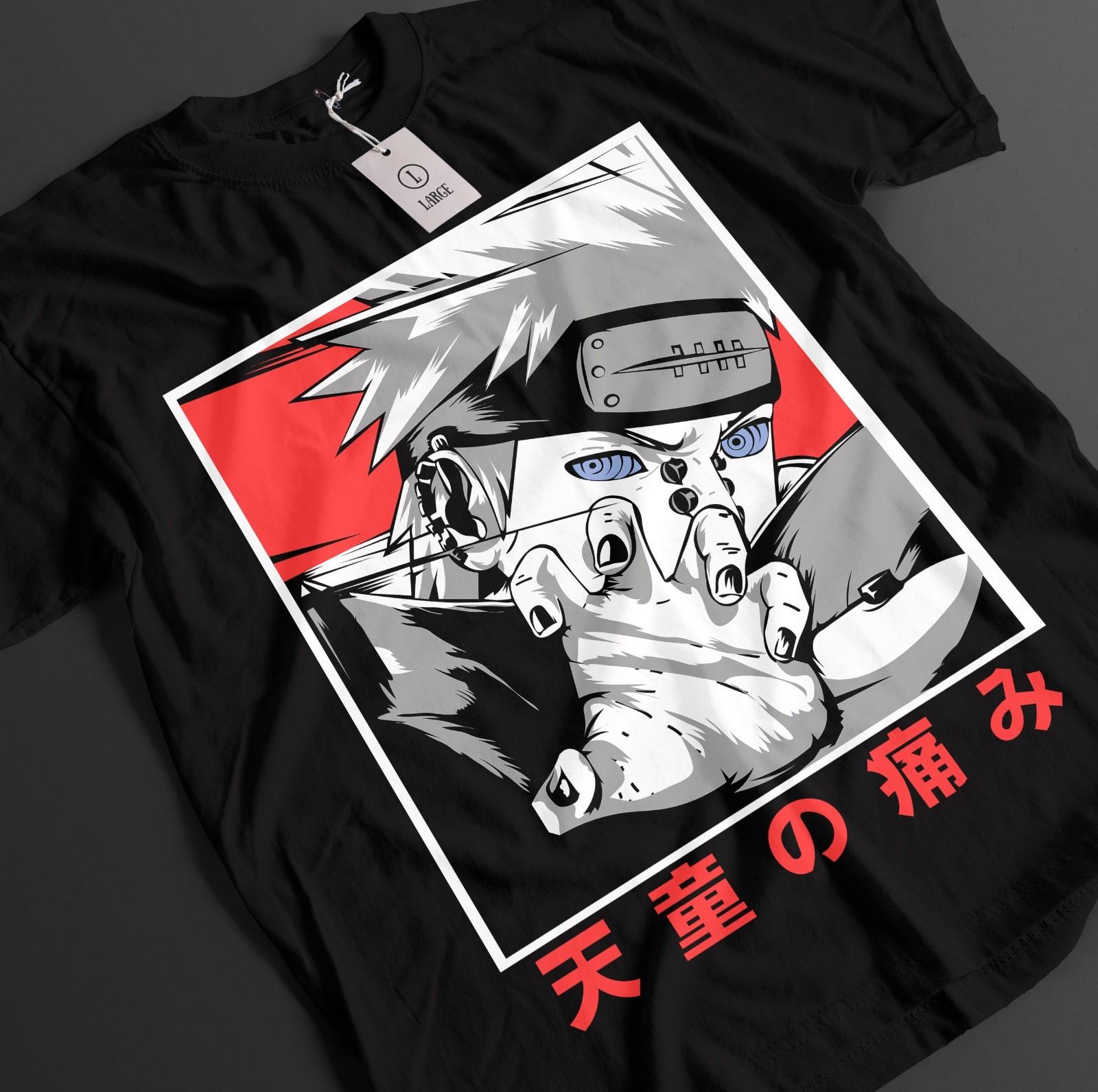 

Naruto Shirt Pain Tshirt Yahiko T-Shirt Mens Womens Tees Top Jiraya Anime Conan Akatsuki Unisex Tee XL