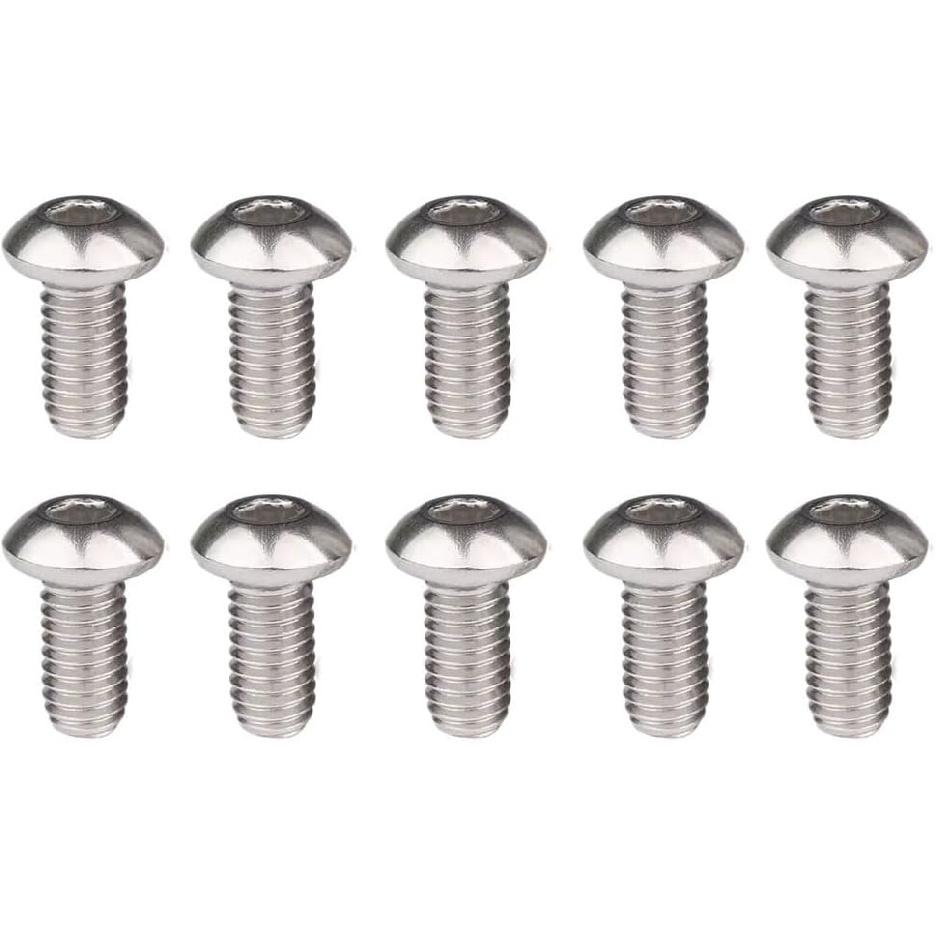 

YDDVEHI 10pcs Front Brake Rotor Bolts for Harley Dyna Softail Sportster Electra Glide Road King Road Glide 2 sets for Dual front Rotors 5/16 -18