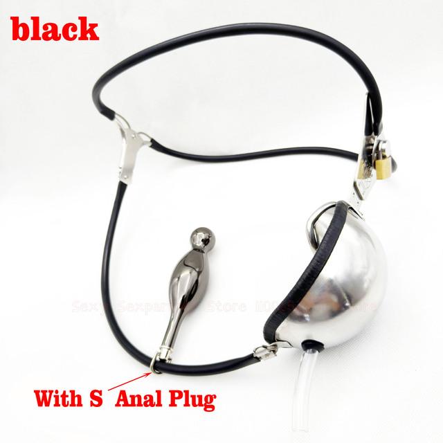 Zařízení pro cudnost z nerezové oceli Mužské kalhoty s pásem cudnosti zabalené Zámek cudnosti s kohoutí klecí Uretrální katetr Sex Bondage