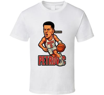 Drazen Petrovic Karikatur Fan Unisex T-Shirt