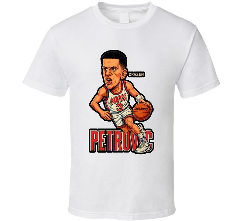 Drazen Petrovic Caricature Fan Unisex T-Shirt S