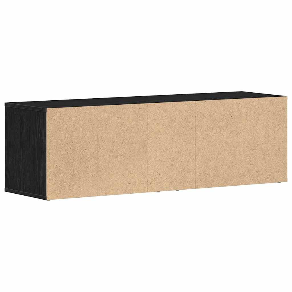 TV Cabinet Black Oak 120 X 34 X 37 Cm Particleboard