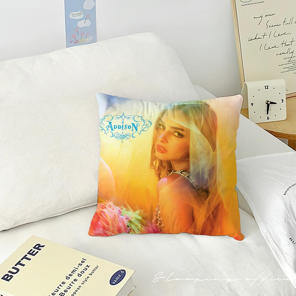 Singer A-Addison Rae Addison cushion cover Pillow Case Square Cushion Room Bedroom Headboard Sofa Living Backrest Nap Time