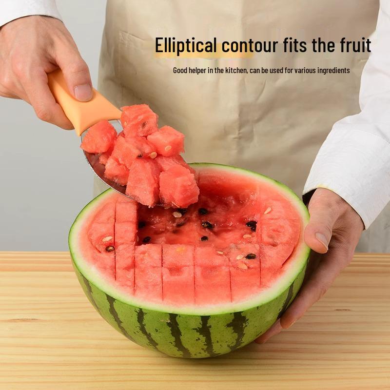 Stainless Steel Mango Cutter & Peeler, Fruit Divider, and Watermelon Slicer
