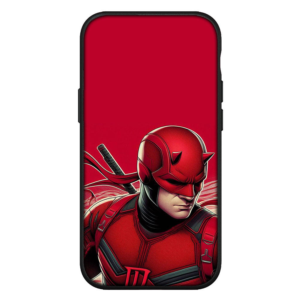 

для iPhone 16 15 Xiaomi Redmi Note 13 12 11 Pro Max X 9 14 XR Samsung Galaxy A16 S24 S23 Plus Huawei OPPO Daredevil Marvel Comics чехол для телефона Superhero for Samsung Galaxy A25 161mm олений