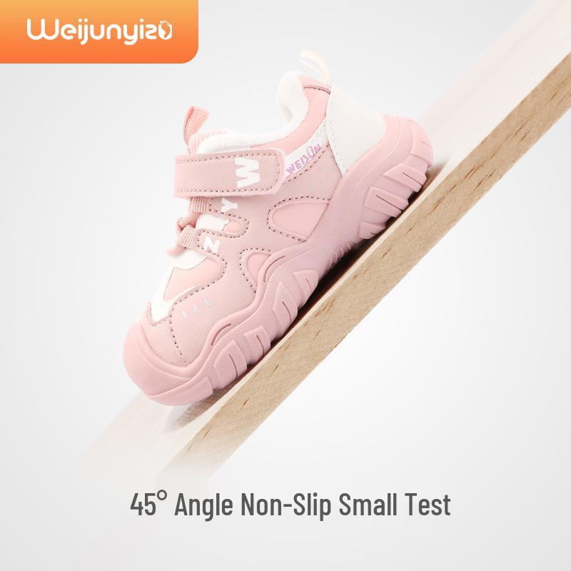 Girls' 2025 Autumn/Winter Plus Velvet Double Layer Toddler Sports Shoes