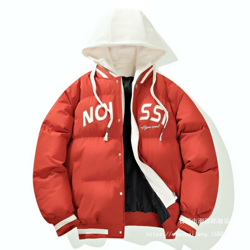 Specially for New Trendy Brand Cotton-padded Jackets Men's Hooded Autumn and Winter Thickened Cotton Jackets Men's Loose and Casual