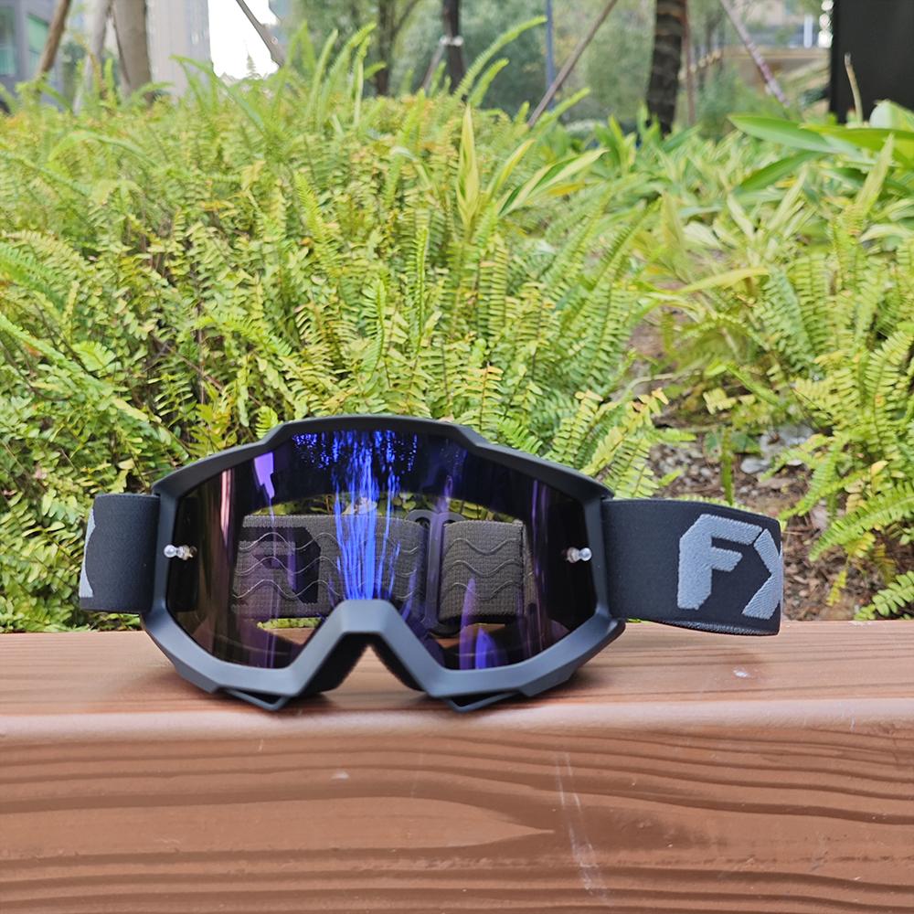 FXR Road Bike Goggles Windproof Dustproof Sandproof Lightweight Comfort Padding for Long Distance Touring and Racing Riding