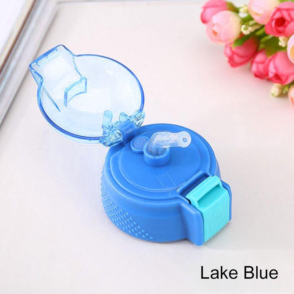 

2pcs Reusable Thermos Replacement Mug Cover Water Bottle Children Cup Lid Silicone Tumbler Lids lake blue-2pcs