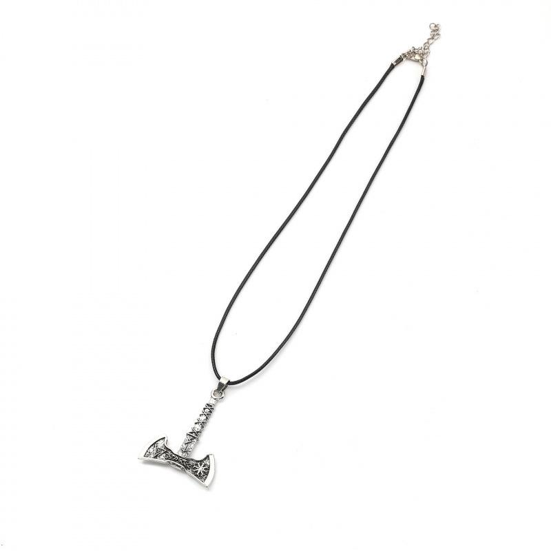 Viking Rune Axe Pendant Necklace Retro Norse Style Party Accessory