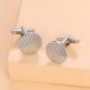 2026 High Quality Fish Scale Pattern Mens Cufflinks Round Cuff Links For Suit Shirt Tuxedo Decoration