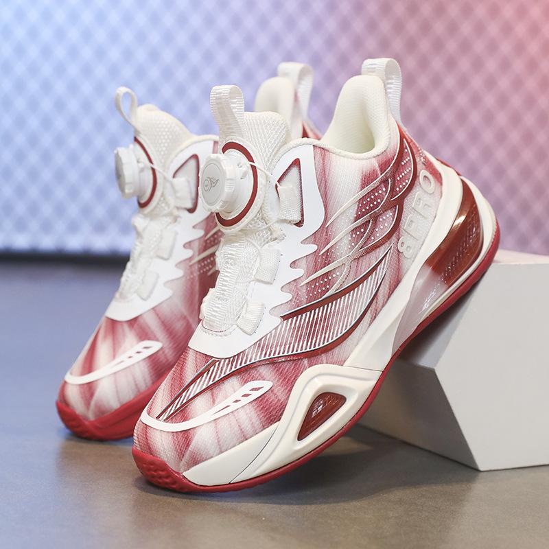 Teen Boys' & Girls' Breathable, Wear-Resistant Basketball & Running Sneakers