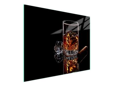 SZKLANA DESKA DO KROJENIA 52x30 WHISKY