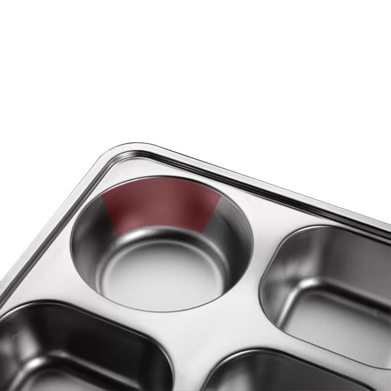 Sushih 304 Stainless Steel Divided Meal Plate