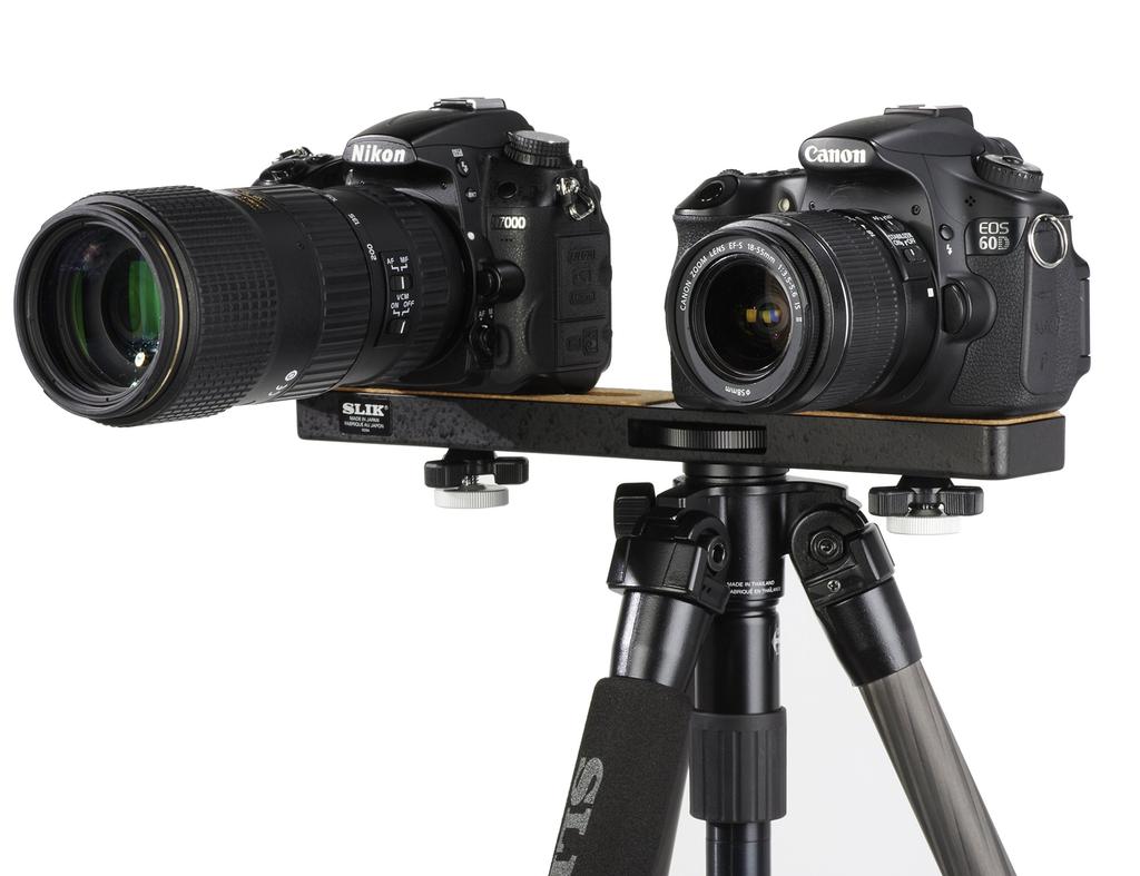SLIK Tripod Head Accessory Plate II for Mounting Two Cameras (201152)