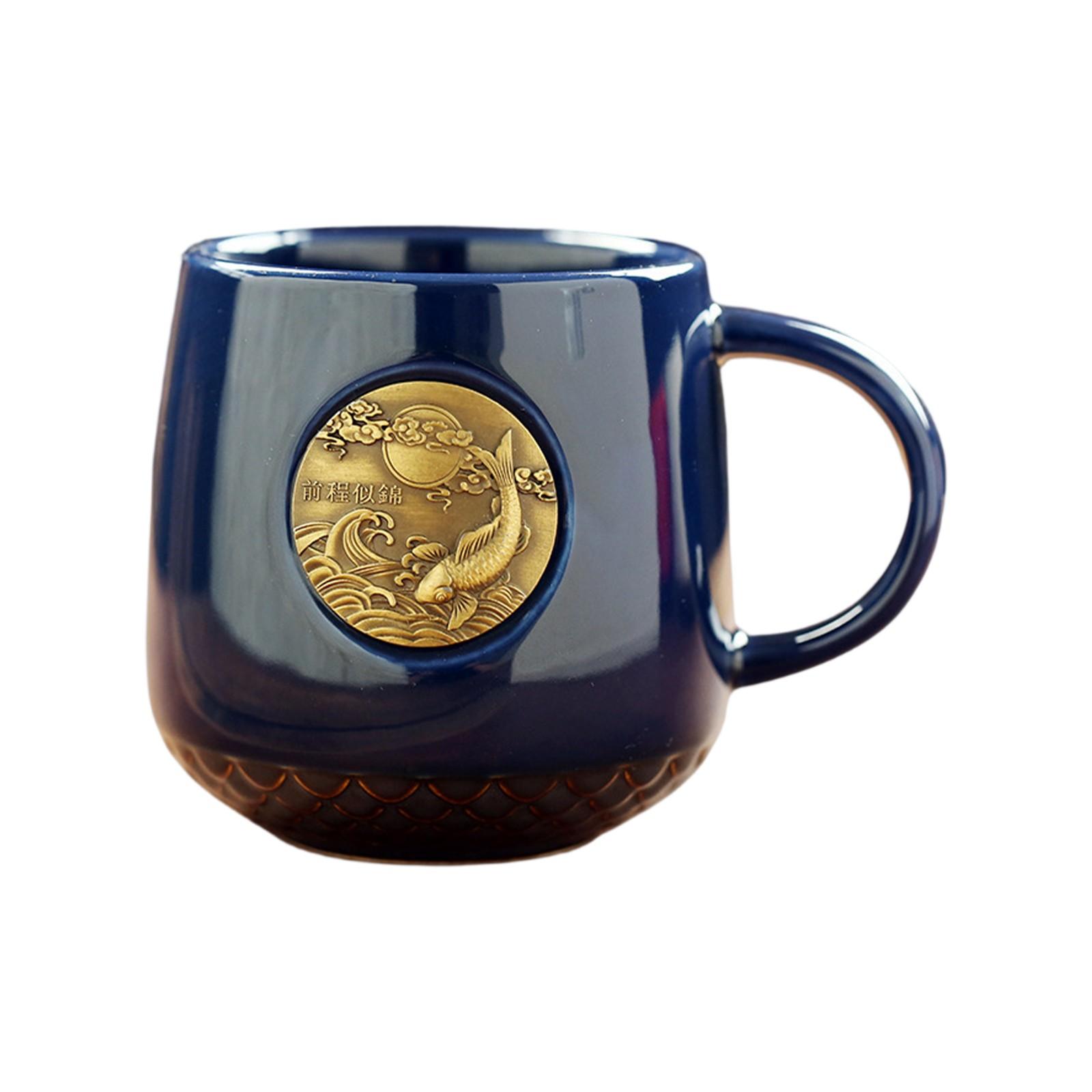 

Fish-scale Ceramic Mugs And Coffee Cups One Size синій