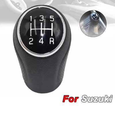 5-Speed Manual Black Gear Shift Knob for Suzuki - Car Transmission Lever, Durable Auto Interior Accessories Parts