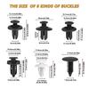 100pcs Auto Fastener Clip Kit Fender Rivet Clips Car Body Push Retainer Pin Rivet Bumper Door Trim Panel Retainer Car Clips