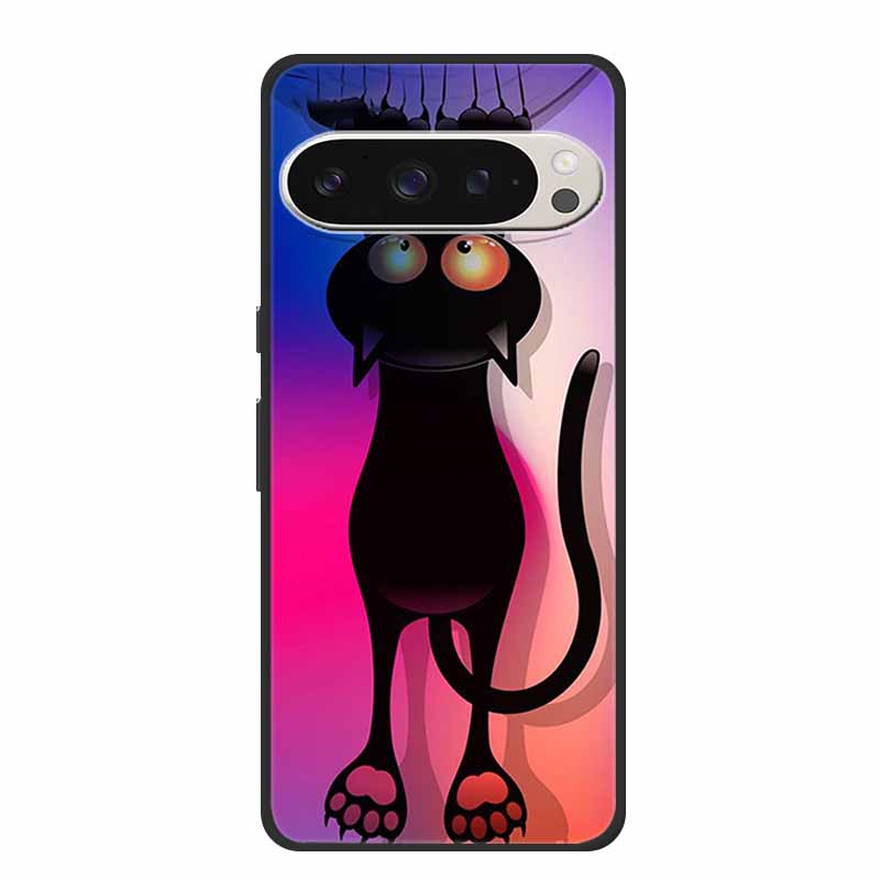 Für Google Pixel 9 5G Hülle Luxus TPU Weiches Silikon Handyhüllen für Google Pixel 9 Pro Pixel9 Cartoon Süße Stoßstangenabdeckung Fundas