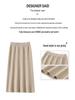 Women's Elastic High Waist Knitted Midi Skirt for Autumn/Winter - Slim Fit